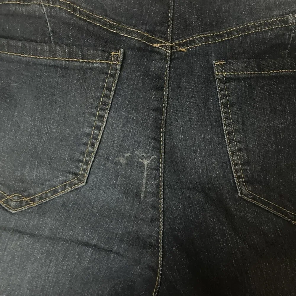 Democracy Dark Wash Blue Jean Shorts - Picture 6 of 8